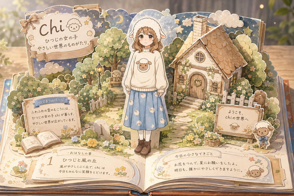 Girl illustration watercolor warm forest gentle