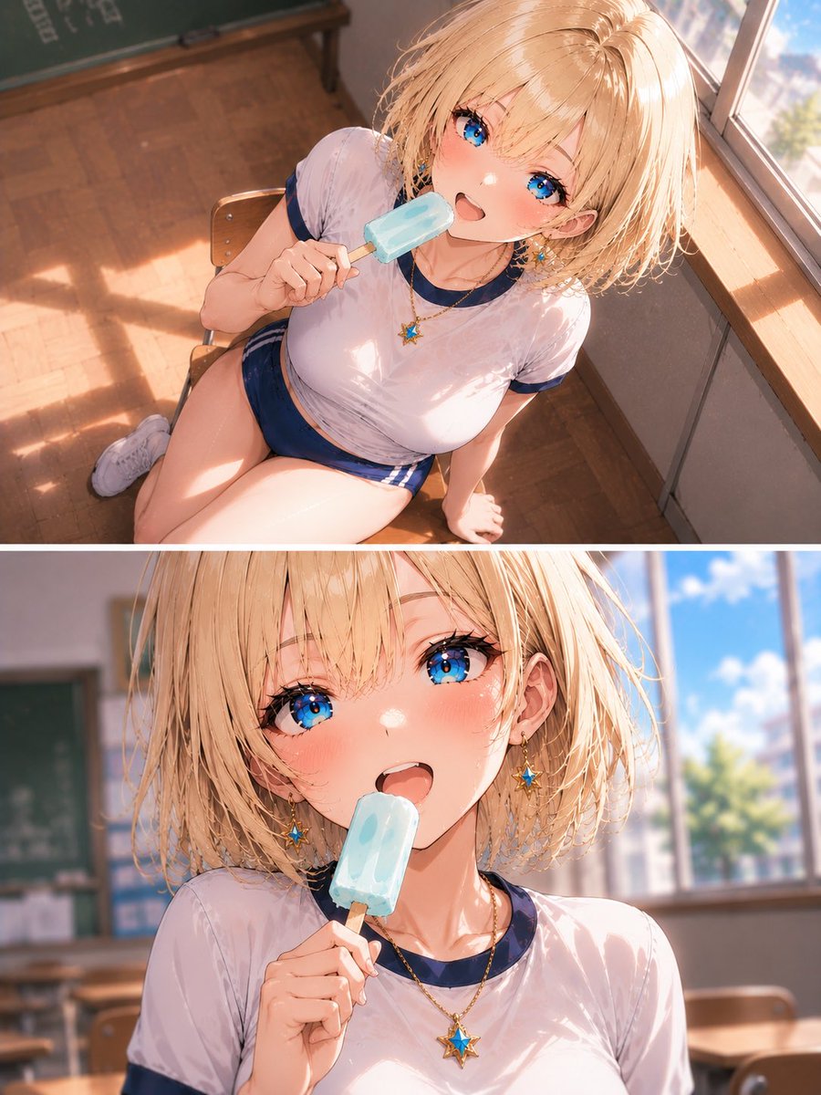 Character anime illustration, warm