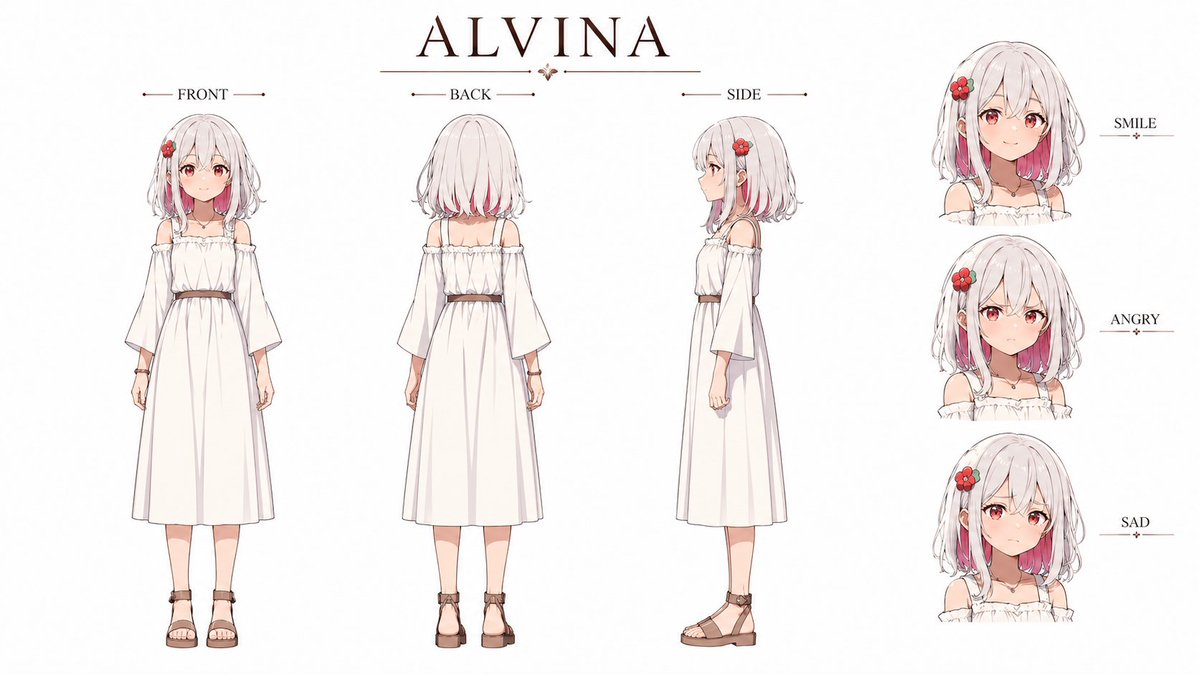 Anime character illustration, watercolor elegance
