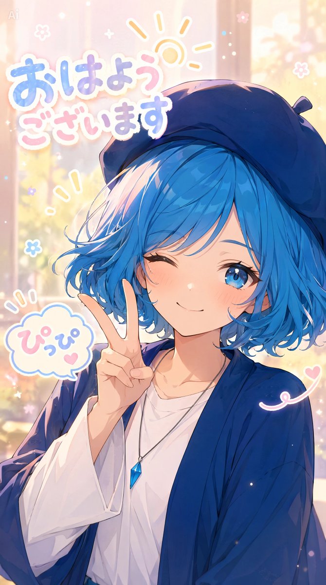 Character anime illustration warm dreamy cute