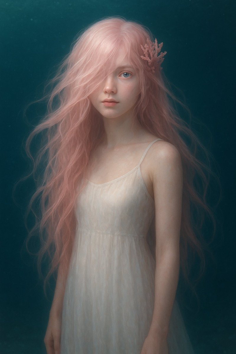 Realistic Ocean Dreamlike Portrait