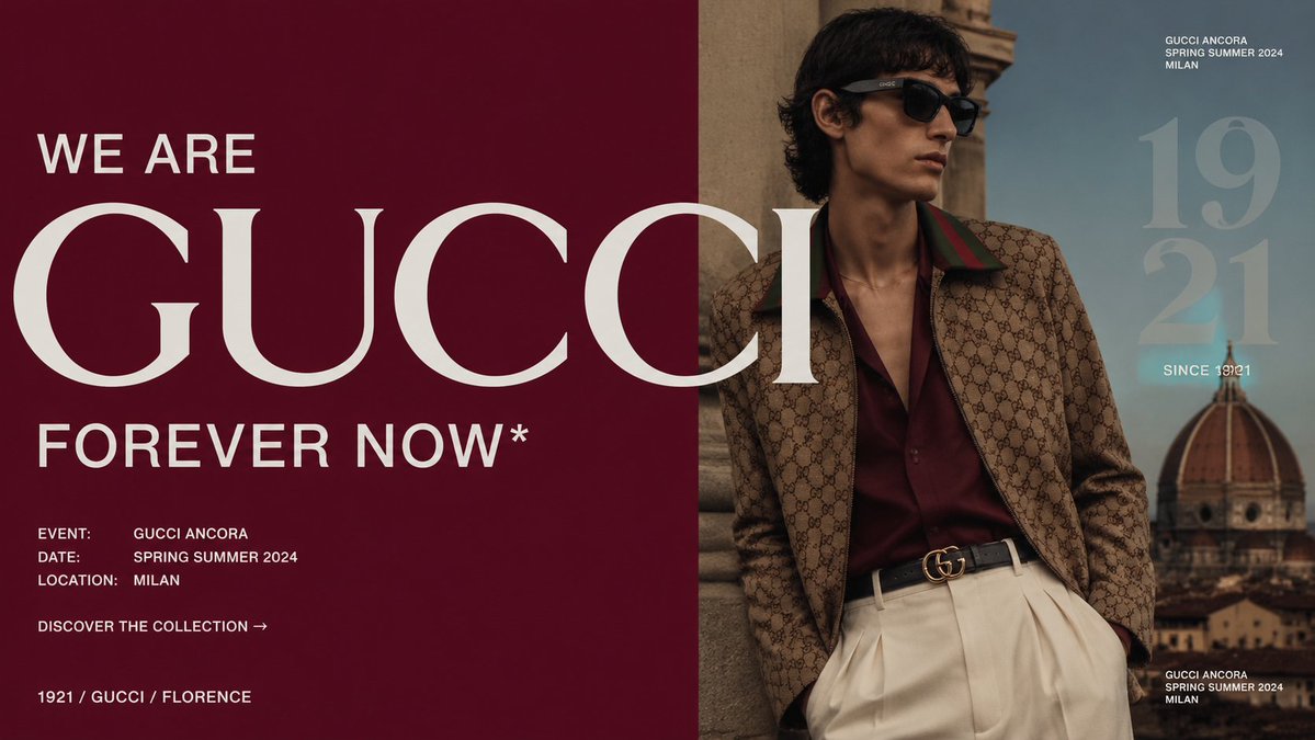 Male poster brand city warm elegant