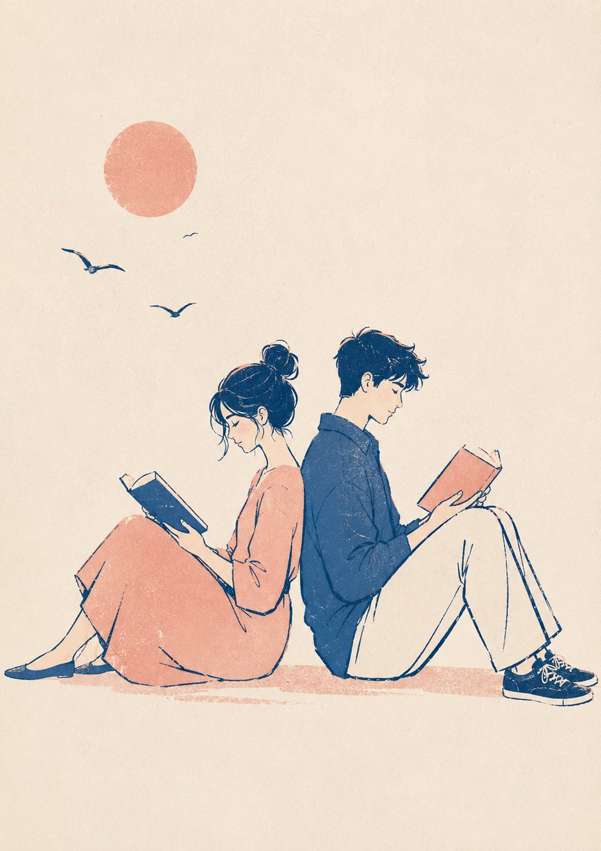 Couple minimalist poster retro.