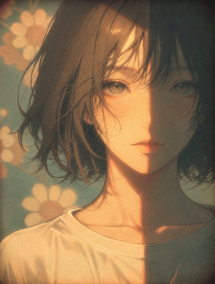 Character film illustration warm
