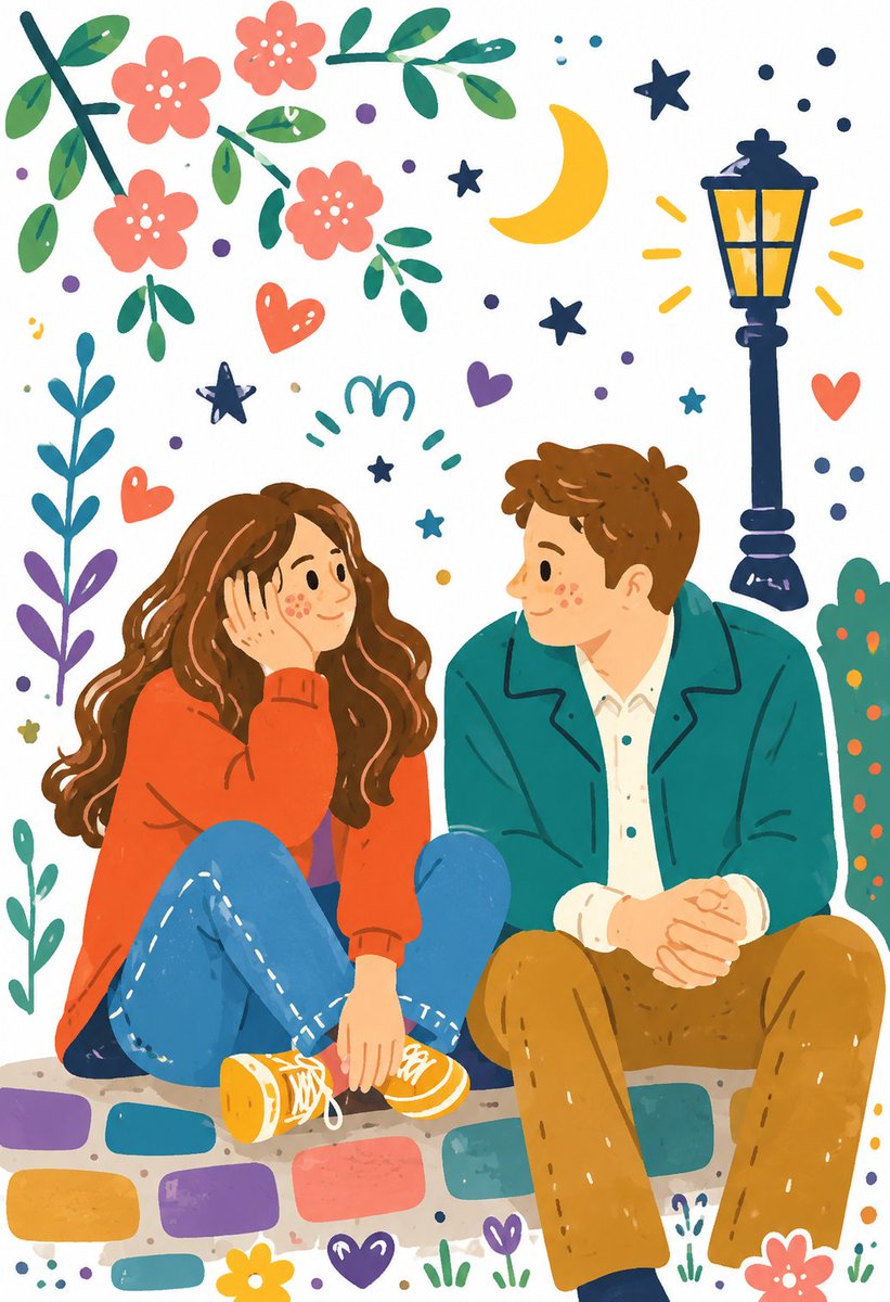 Character illustration dreamy cute