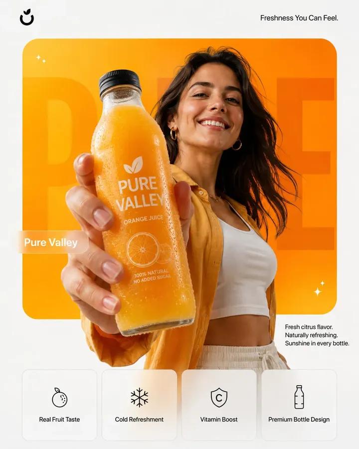 High-end product marketing poster