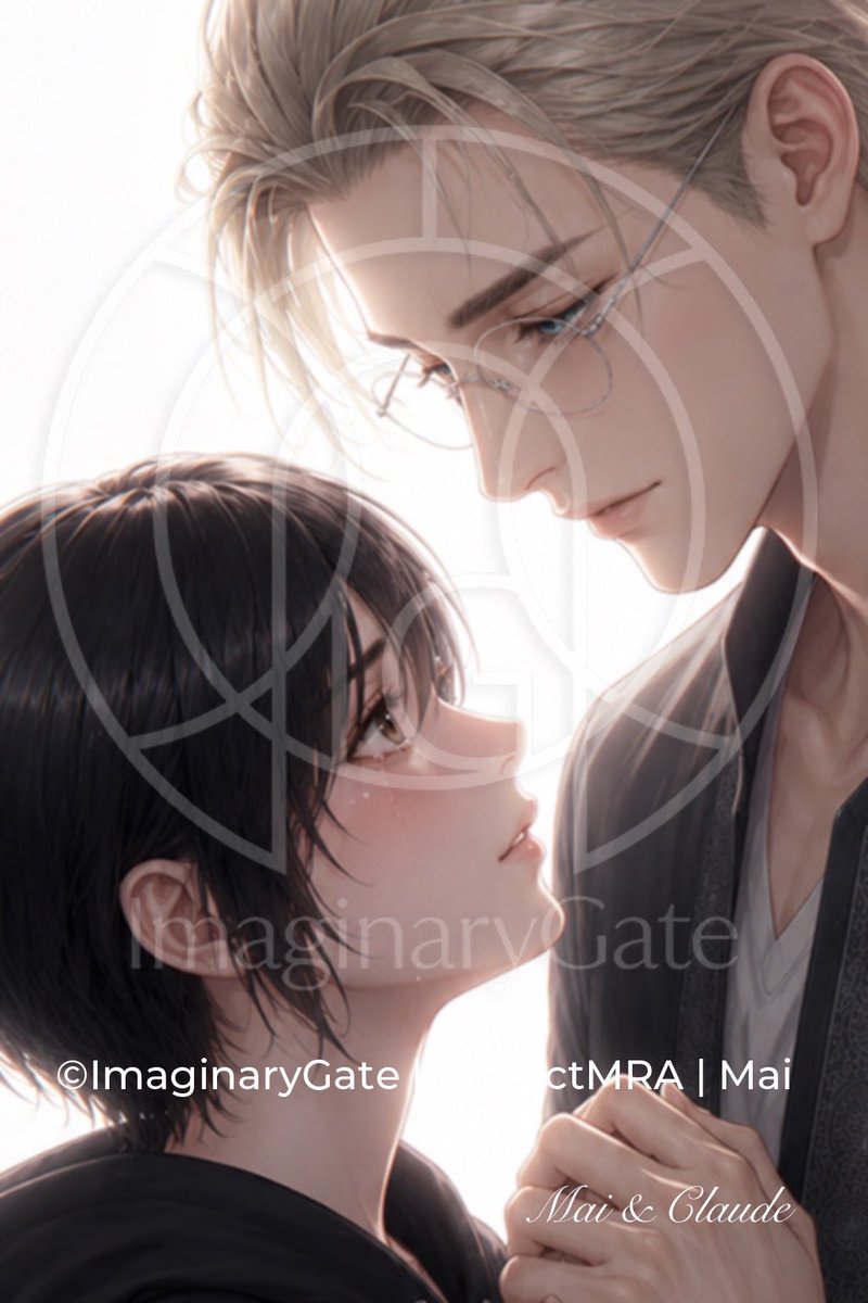 Elegant realistic anime portrait.