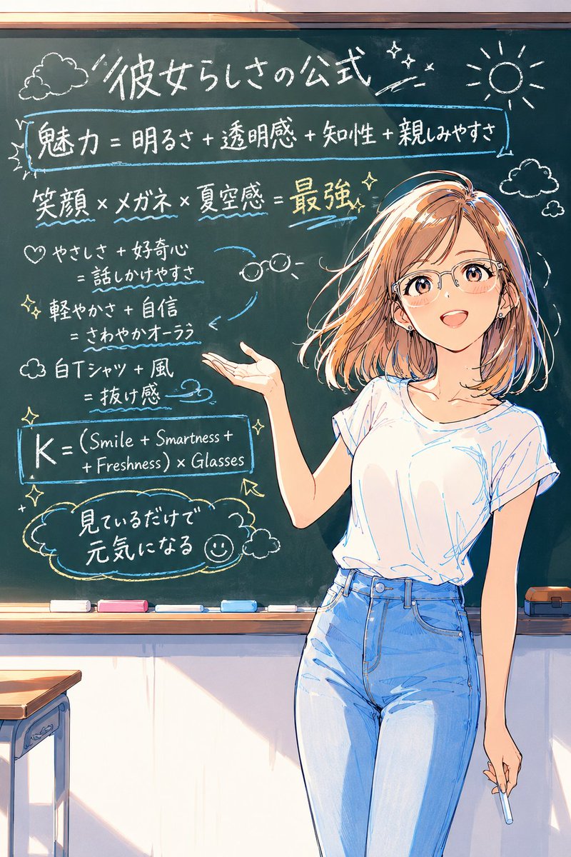 Character anime illustration, warm