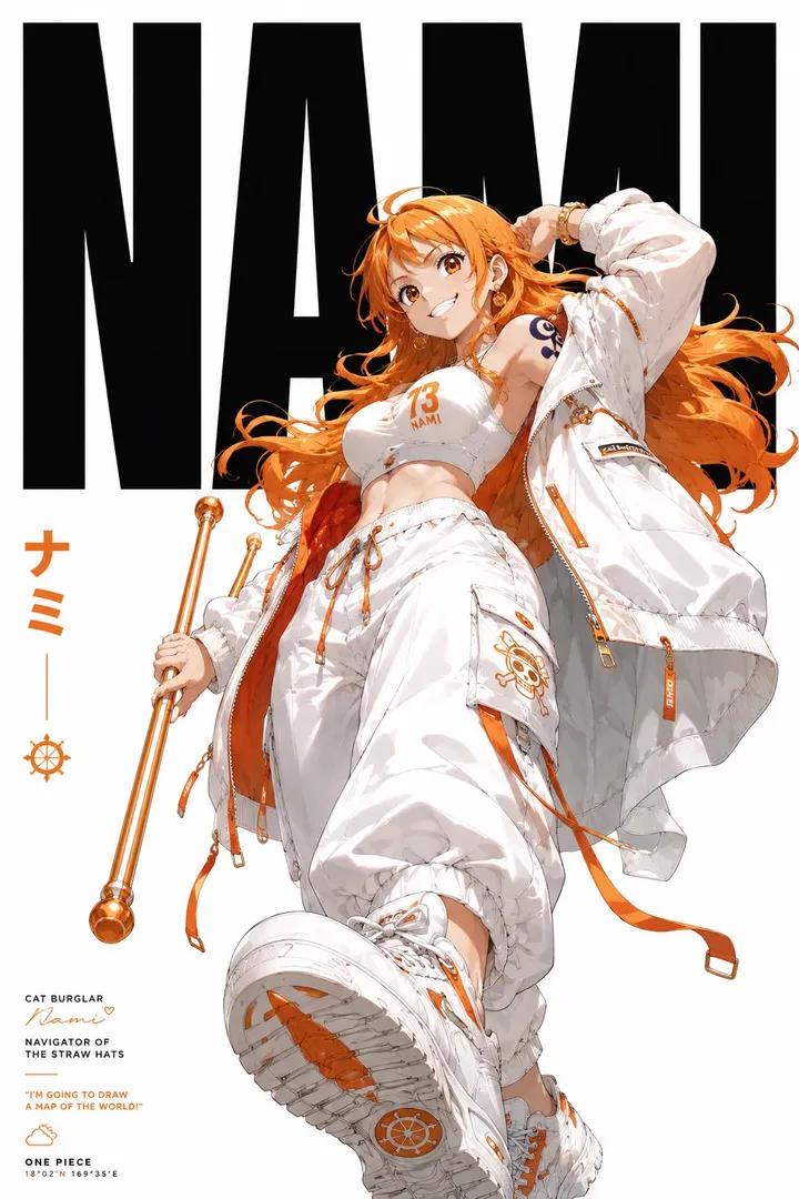 Anime character poster street high-end