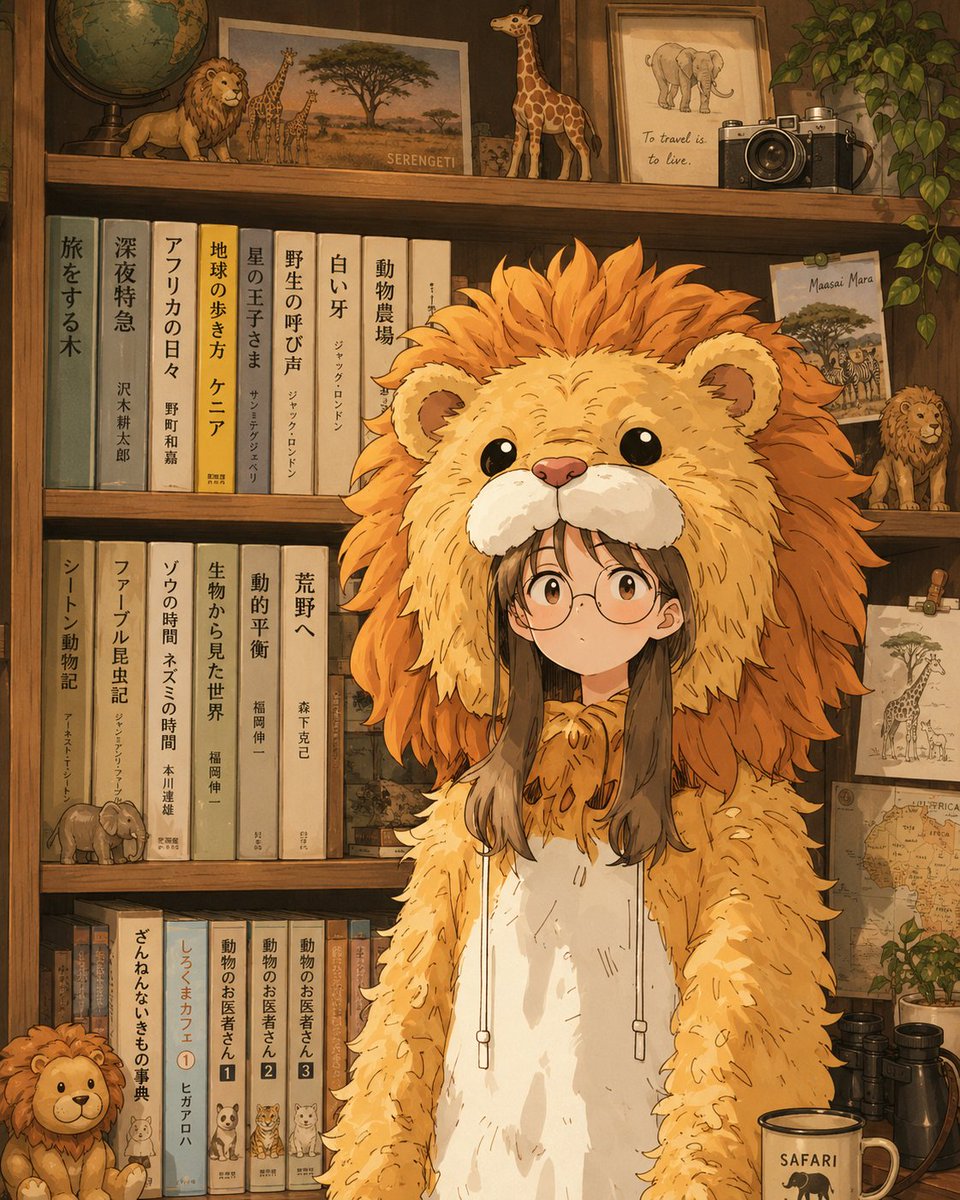 Girl anime illustration, retro, warm, cute.