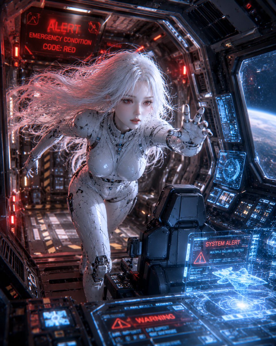 Spaceship female android