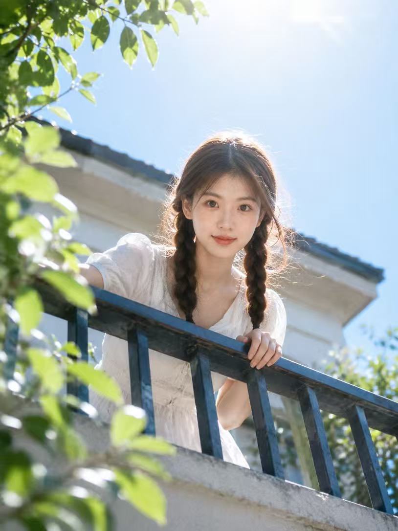 Portrait film realistic dreamy outdoor gentle