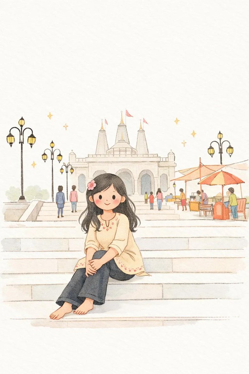 Character illustration hand-drawn cute