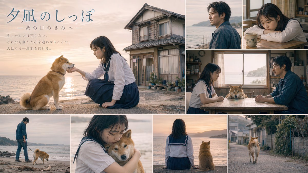 Girl typography cinematic ocean street
