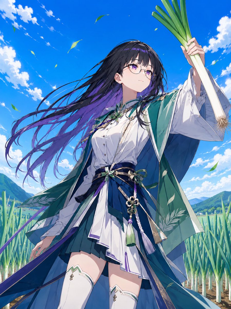 Character anime illustration mountain elegant