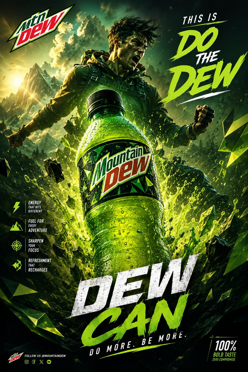 Character poster font mountain