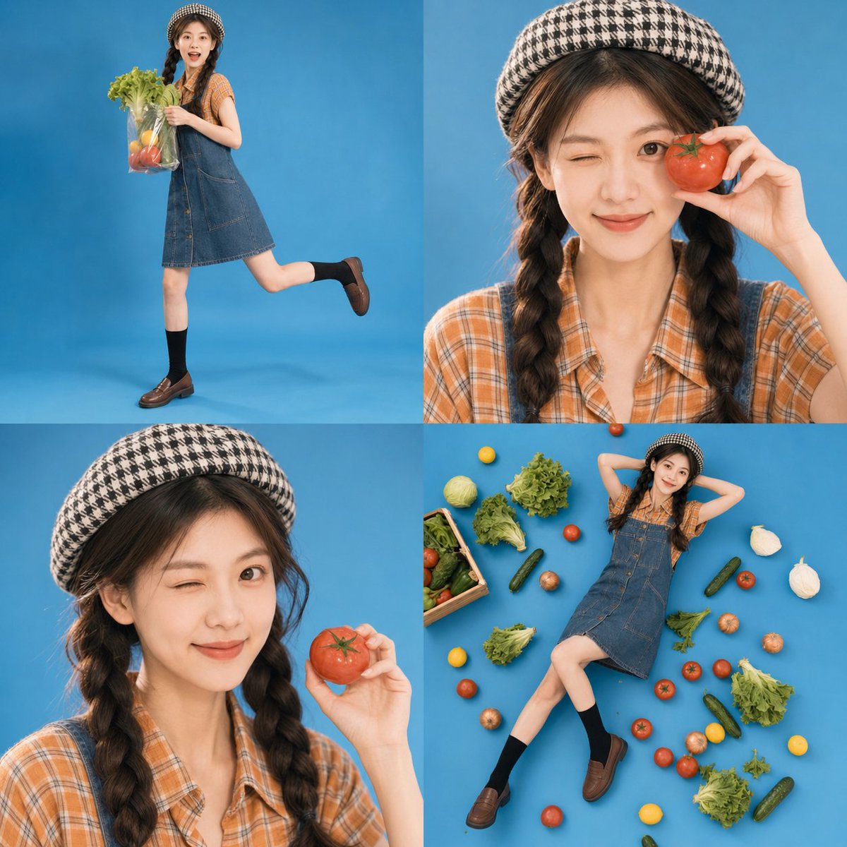 Portrait realistic film retro cute