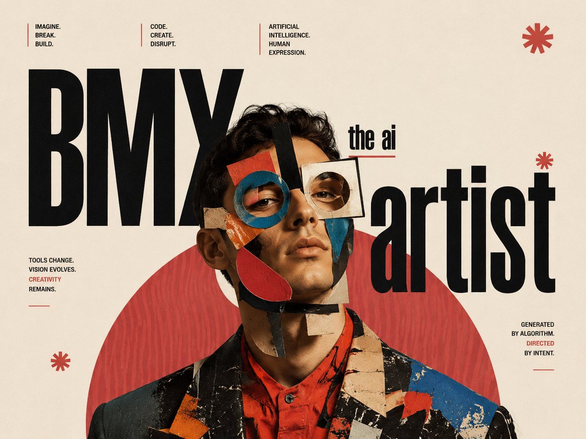 Portrait poster typography premium