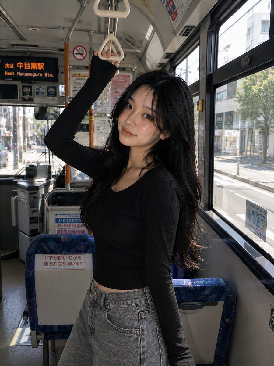 Portrait realistic city cool tone elegant