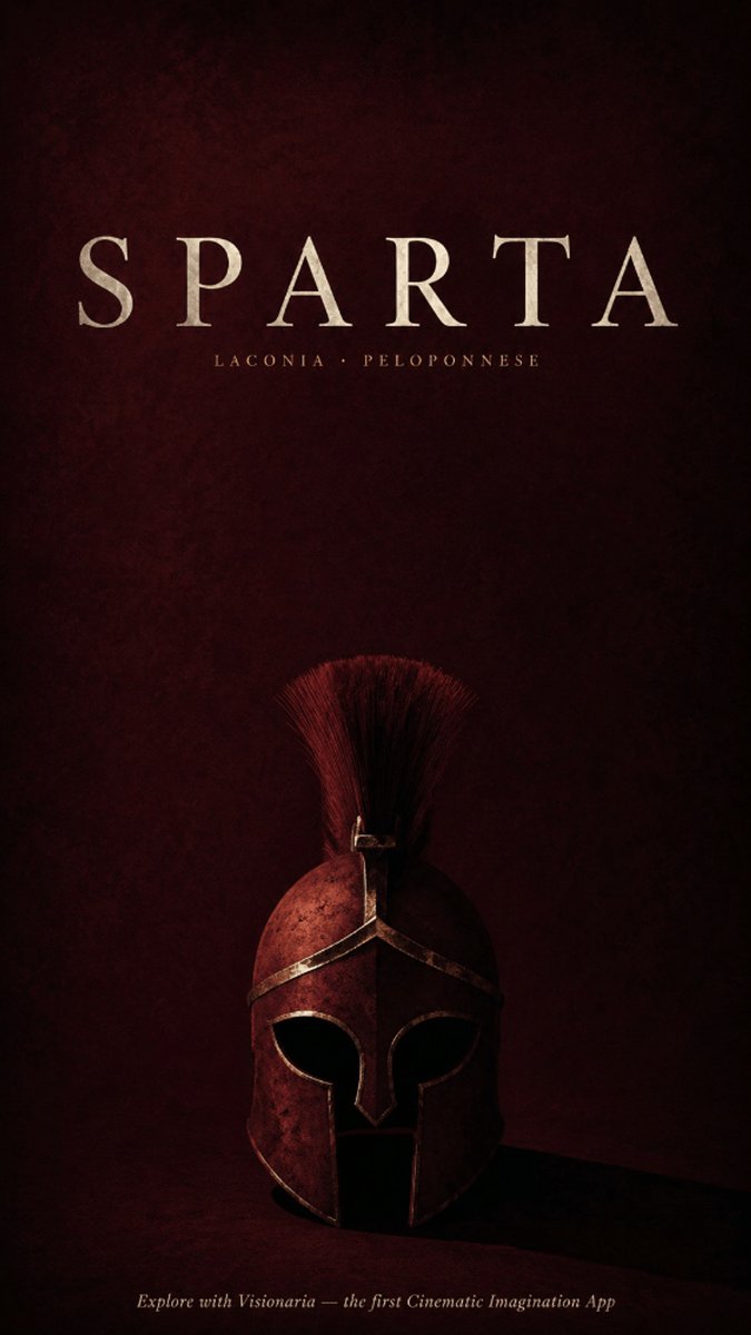 Cinematic Spartan Helmet Poster