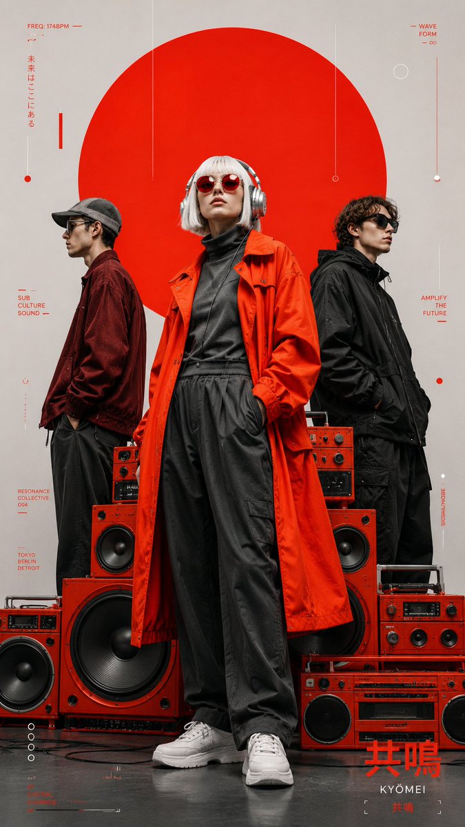 Avant-garde electronic music poster
