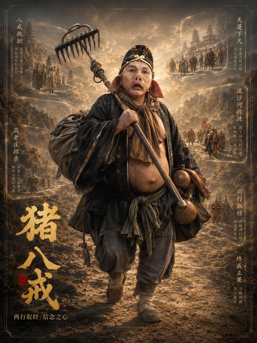 Character 3D realistic warm mountain