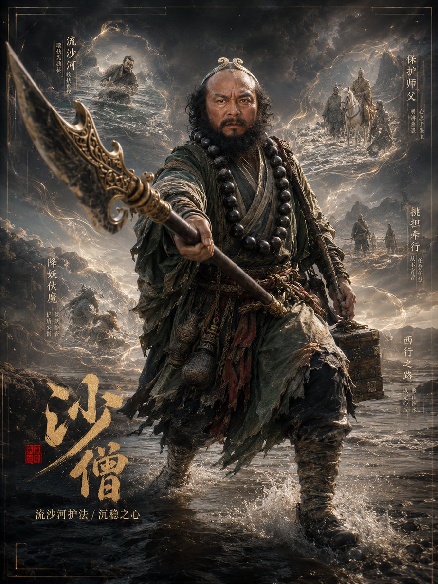 Character 3D poster dark