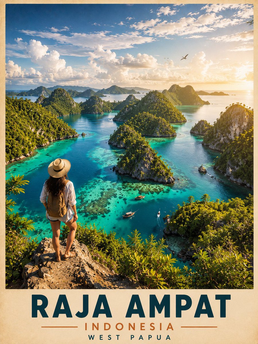 Female Cinematic Poster Warm Mountain
