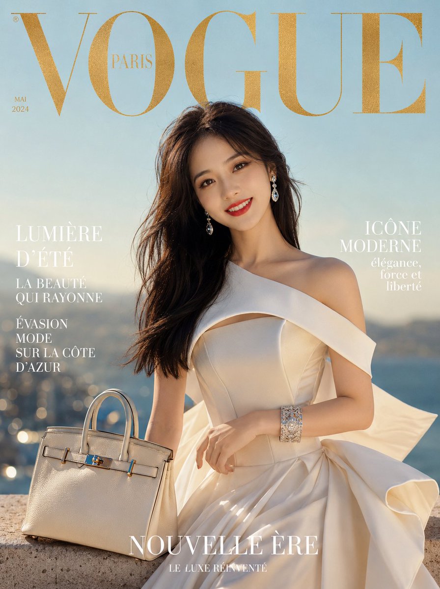 Portrait cover realistic high-end.