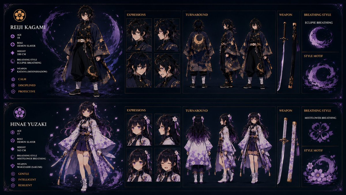 Character anime UI