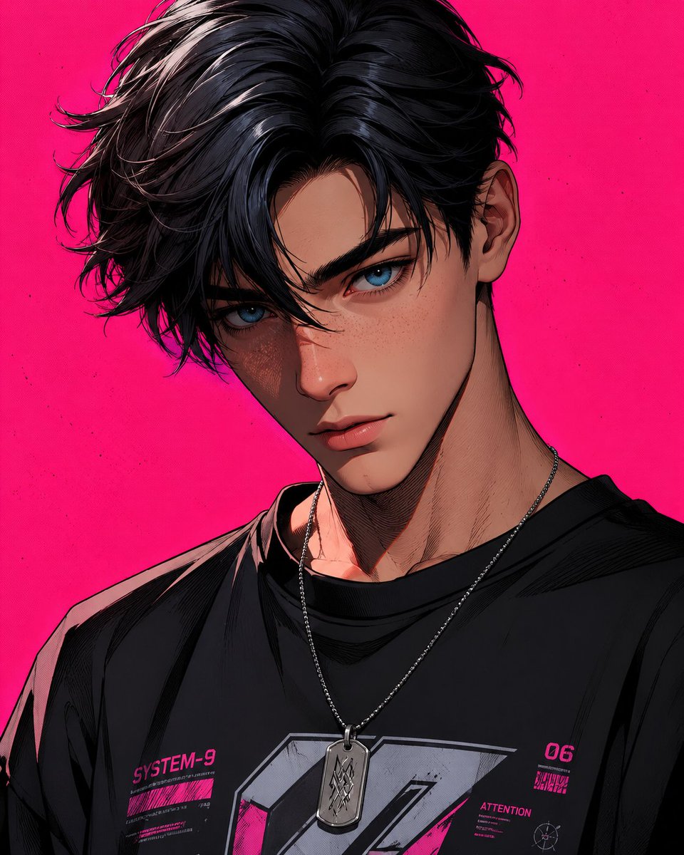 Portrait 3D comic futuristic street