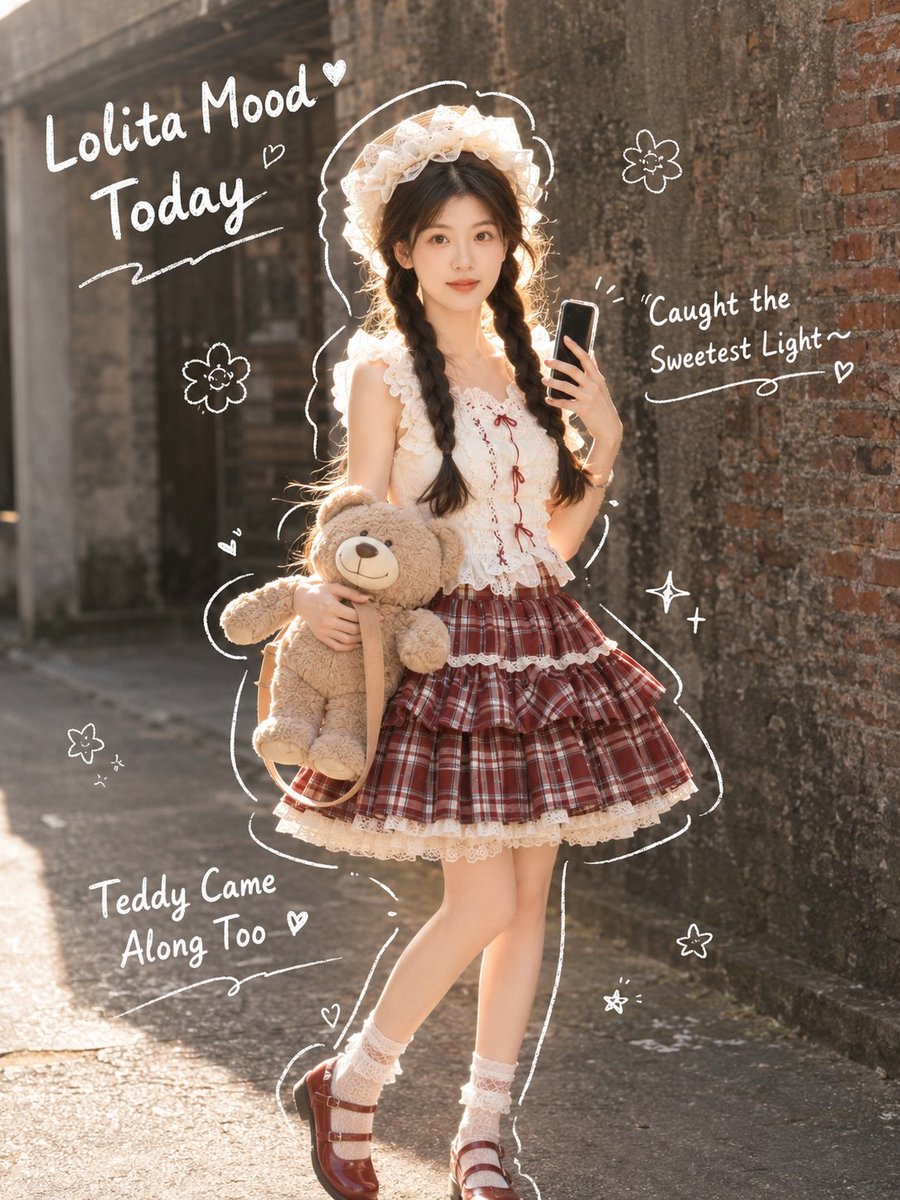 Portrait, realistic, 3D, outdoor, street, cute