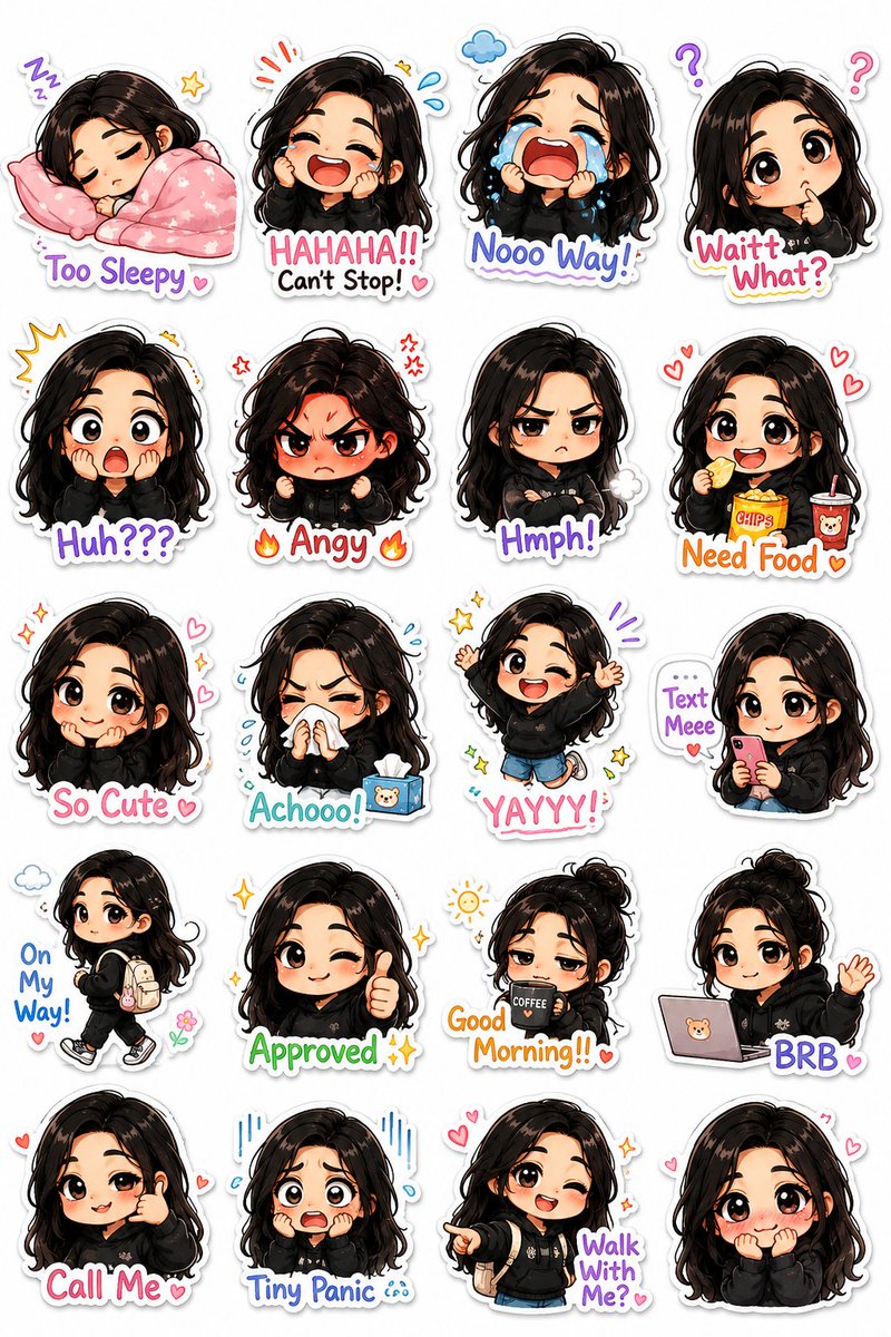 Character illustration hand-drawn studio cute