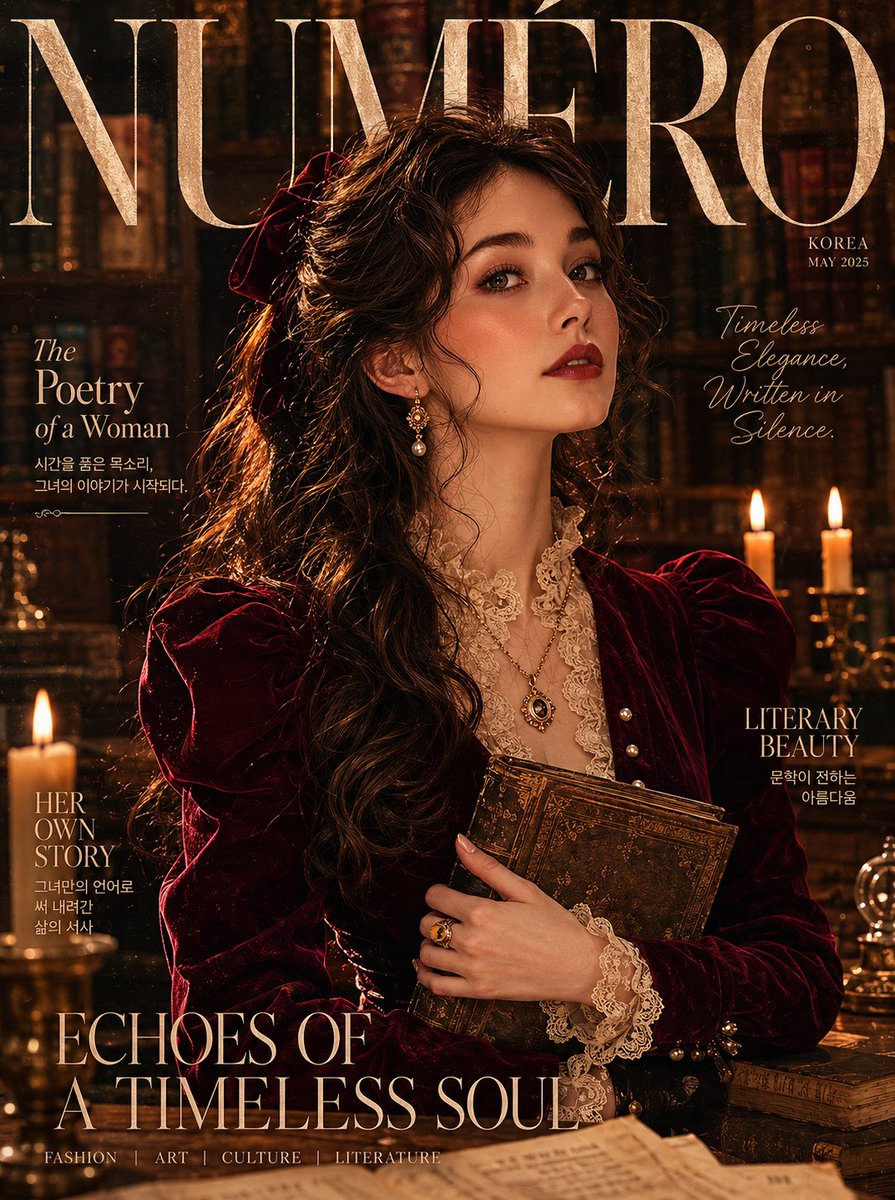 Realistic female cover warm and elegant