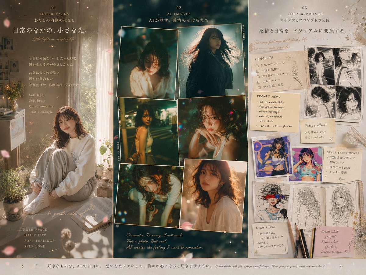 Character cinematic poster dreamy warm