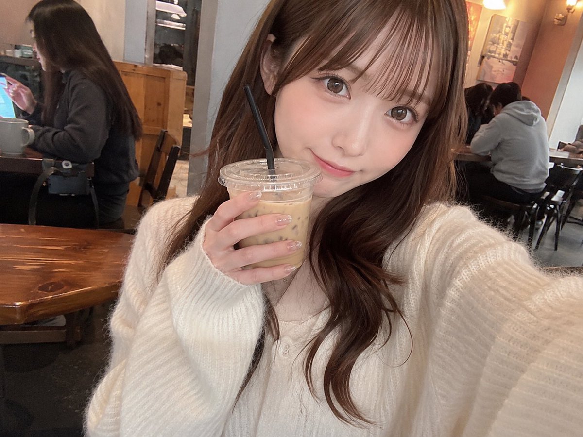 Female realistic cinematic warm cafe gentle