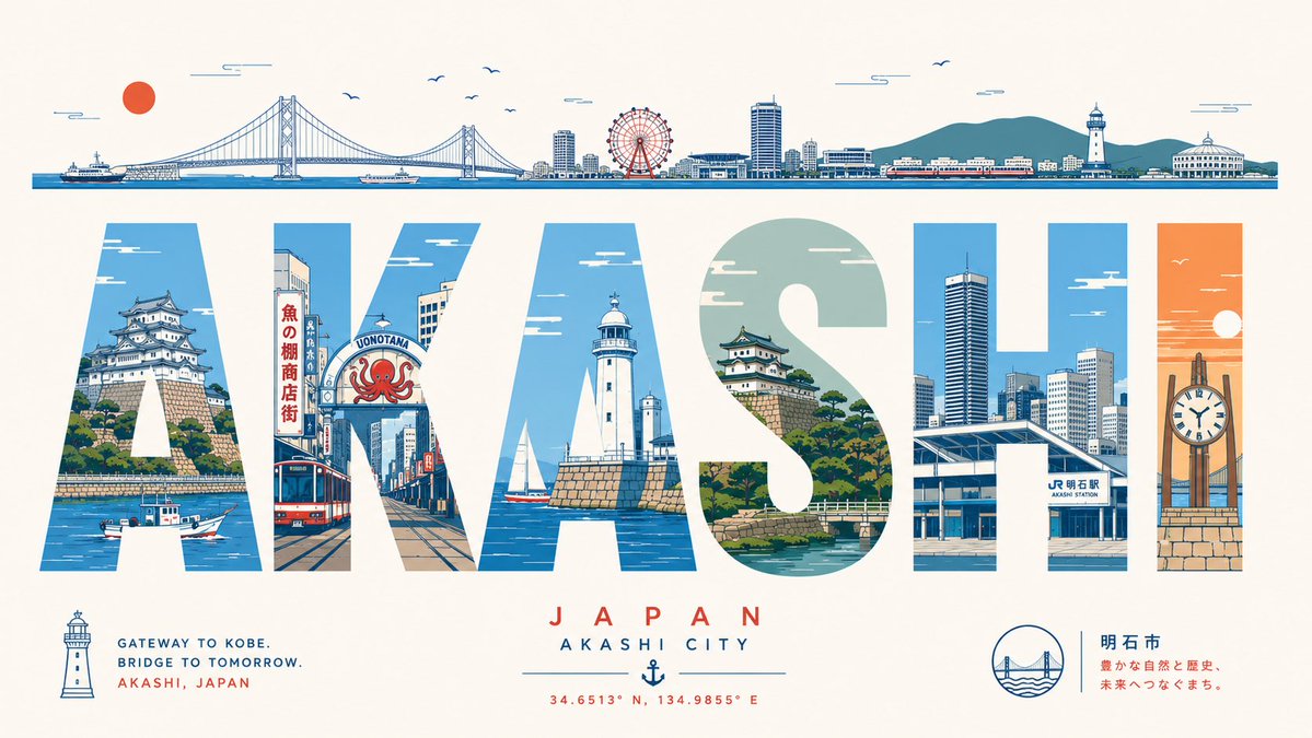 City landscape illustration poster