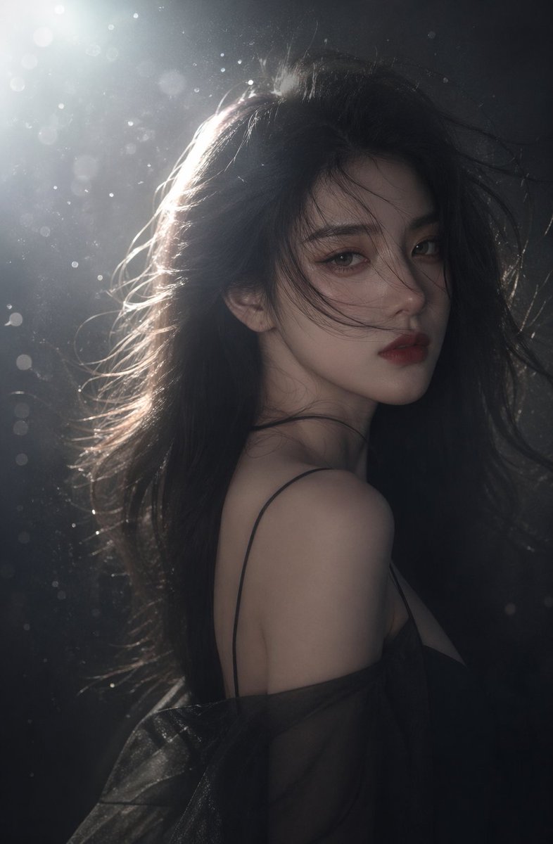 Cinematic Film Portrait Cool Tone Elegant