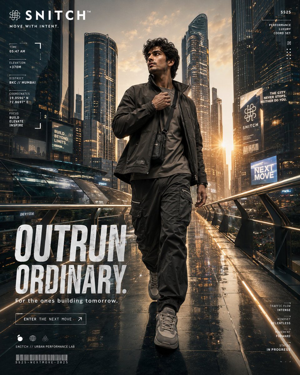 Male poster brand city future