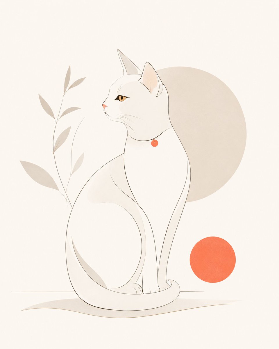 Minimalist modern magazine illustration style