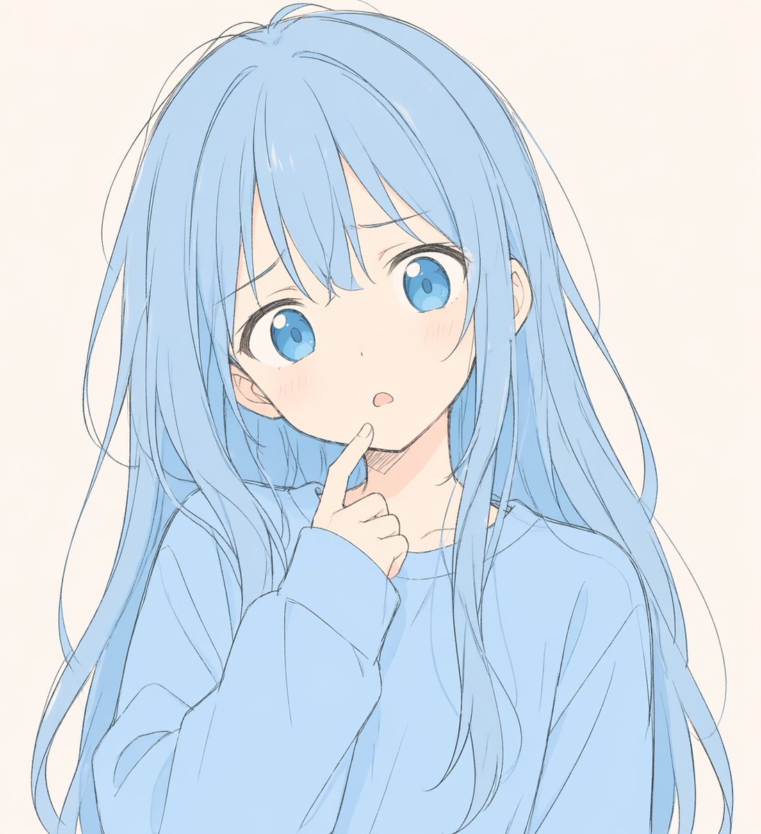 Woman anime illustration dreamy cute