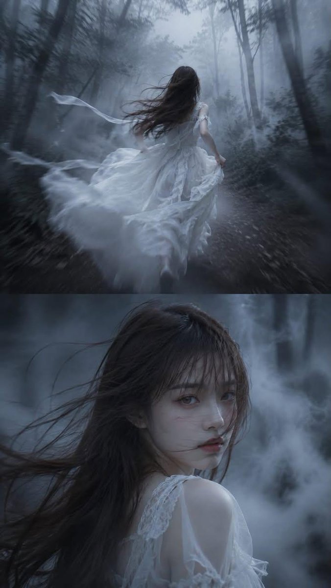 Character cinematic realistic dark forest beautiful
