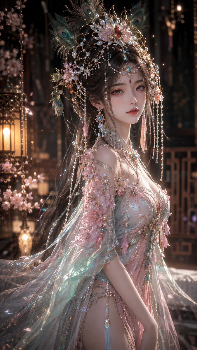 Portrait 3D anime dreamy warm elegant