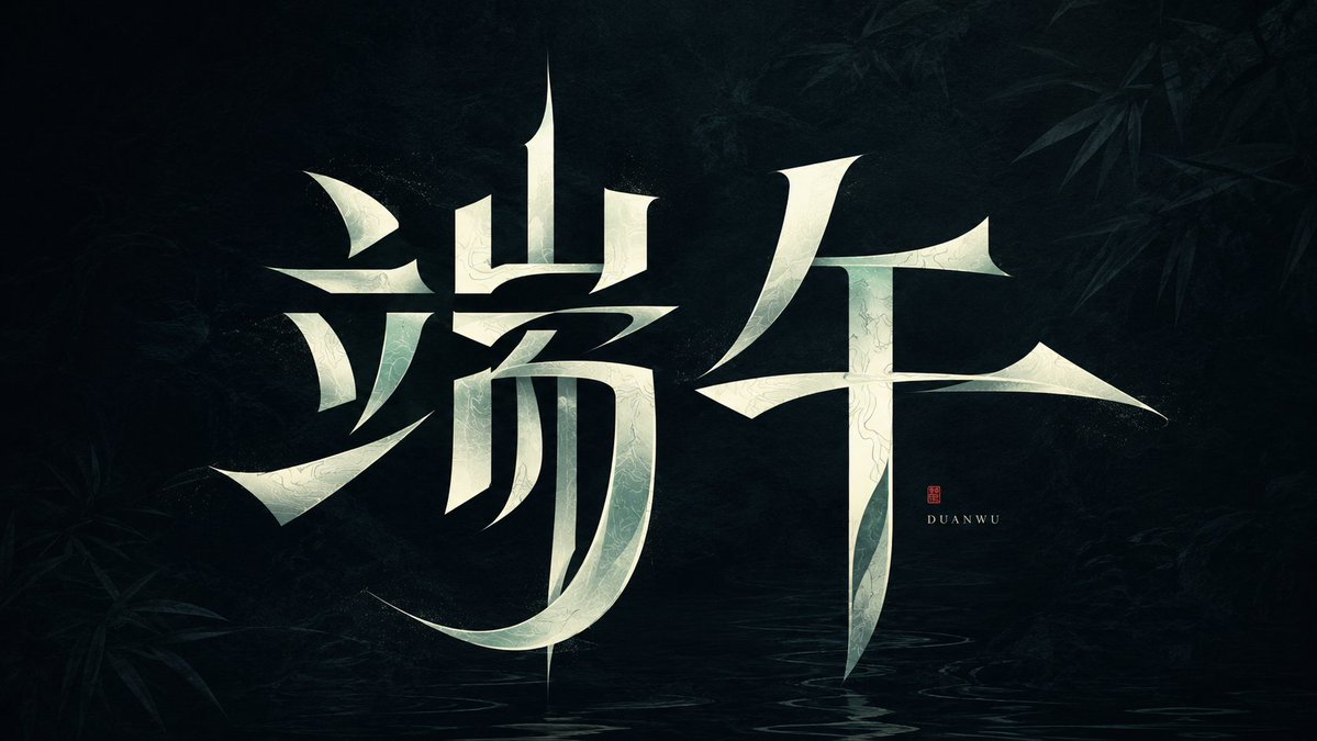 Modern heterogeneous Chinese typography design