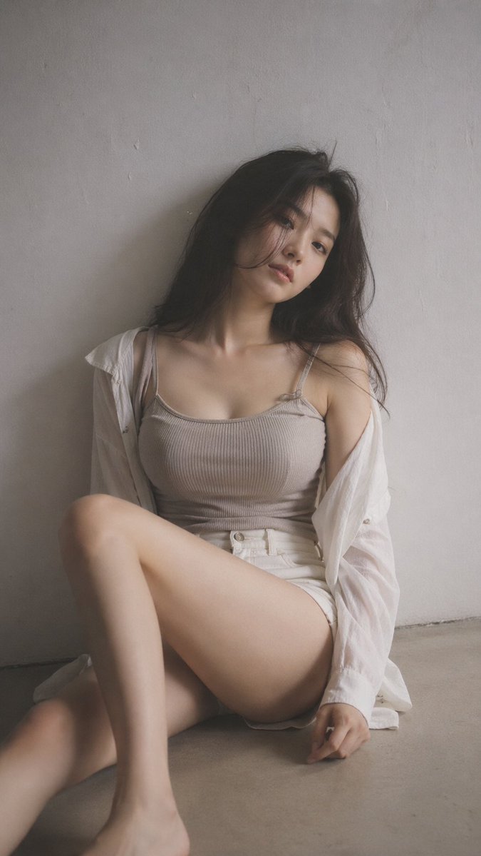 Portrait, minimalist, realistic, indoor