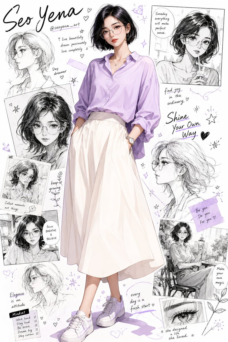 Portrait, anime, realistic, gentle