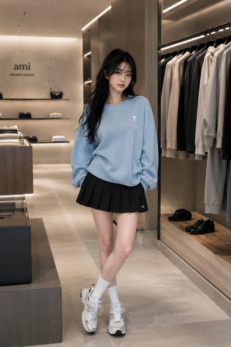 Woman minimalist realistic warm