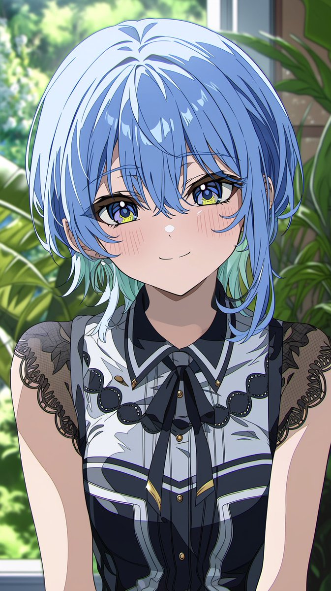Portrait anime realistic café interior.