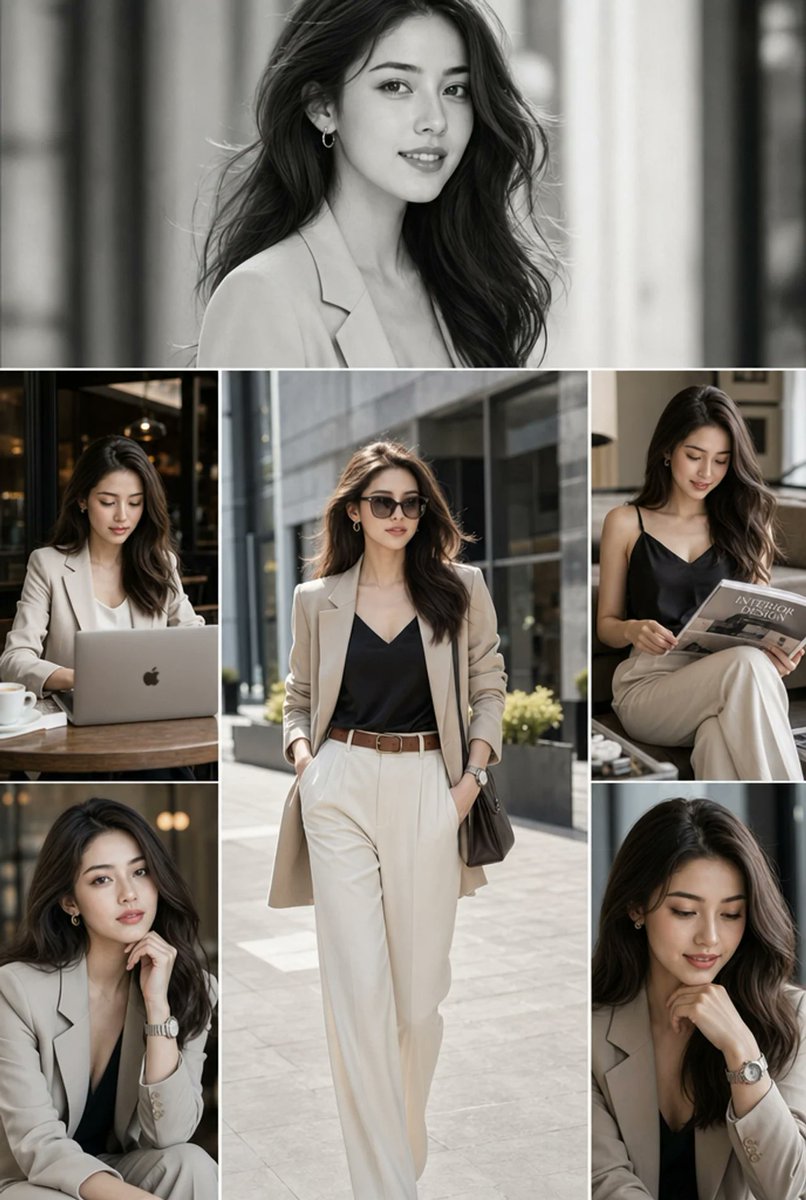 Portrait cinematic realistic urban warm elegant