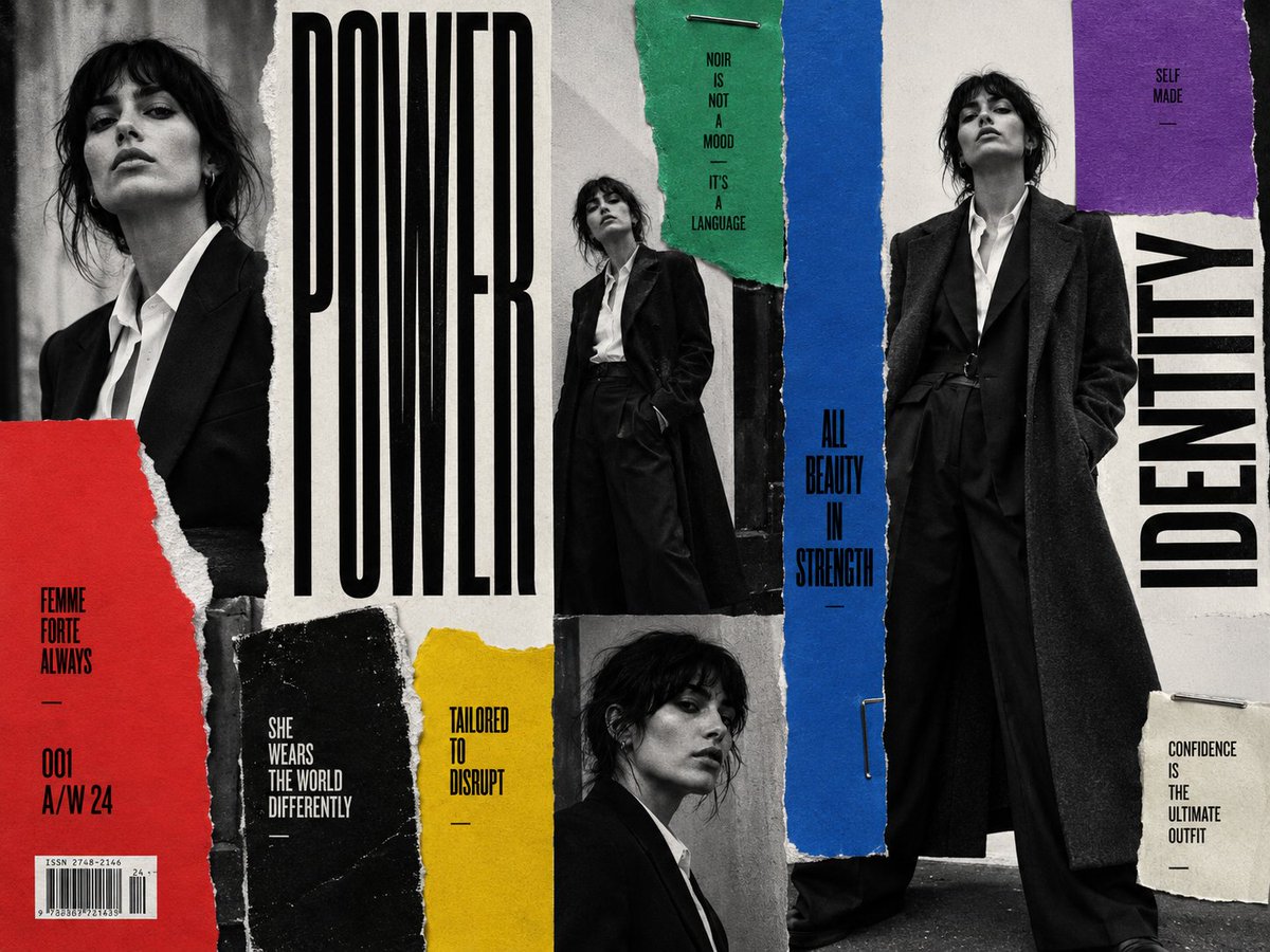 Portrait poster typography